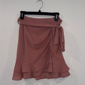 Sadie & Sage Dusty Rose / Pink Mini Skirt